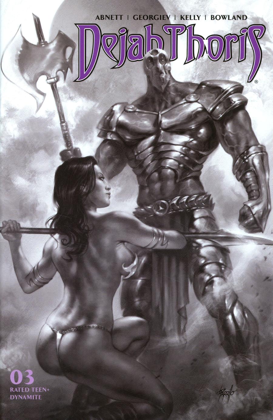 Dejah Thoris Vol 3 #3 Cover H Incentive Lucio Parrillo Black & White Cover