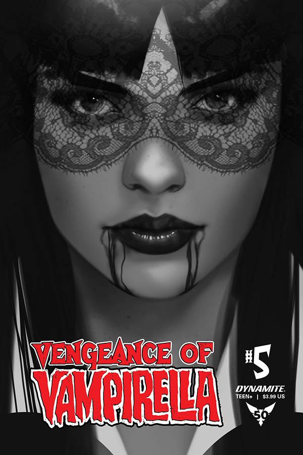 Vengeance Of Vampirella Vol 2 #5 Cover M Incentive Ben Oliver Black & White Cover