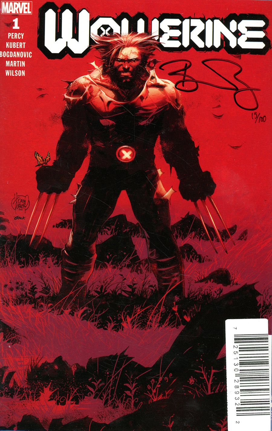 Wolverine Vol 7 #1 Cover O DF Signed By Benjamin Percy (Dawn Of X Tie-In)