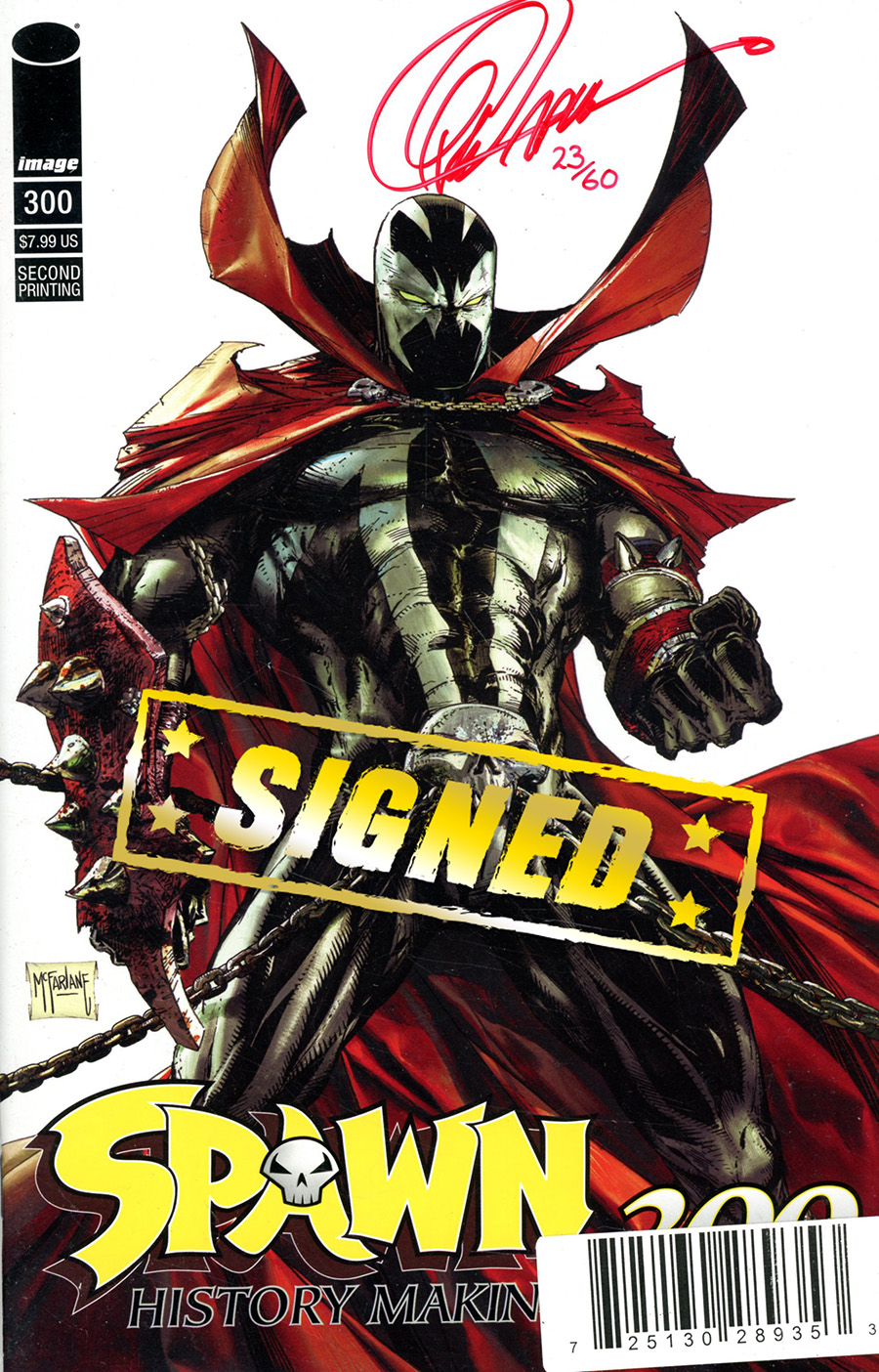 Spawn #300 Cover U DF Encore Edition Signed By Greg Capullo
