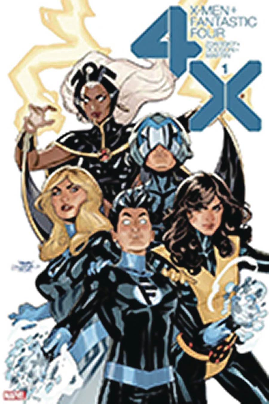 X-Men Fantastic Four Vol 2 #1 Cover G DF Signed By Terry Dodson & Rachel Dodson