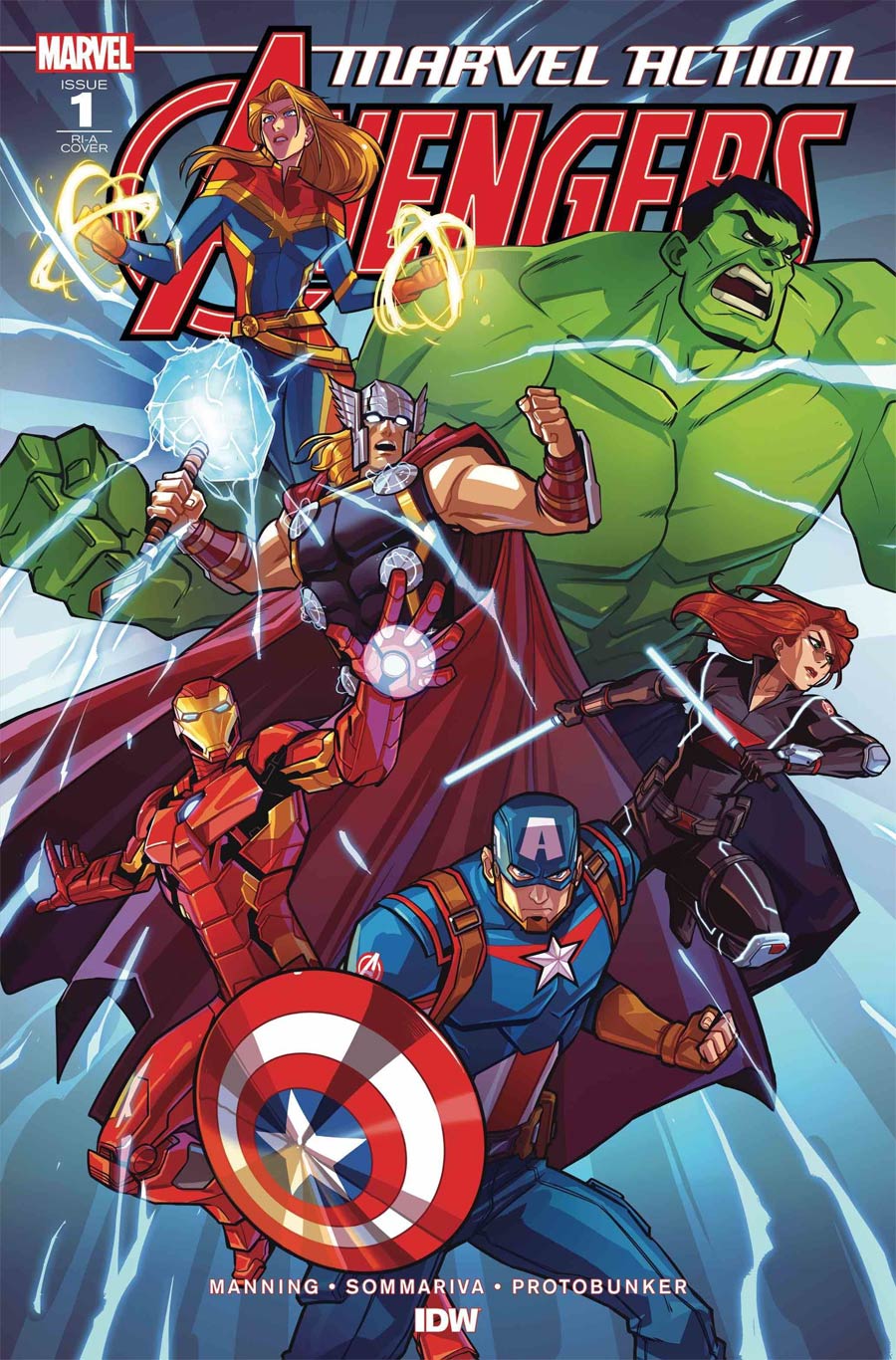 Marvel Action Avengers Vol 2 #1 Cover B Incentive Jacob Edgar Variant Cover