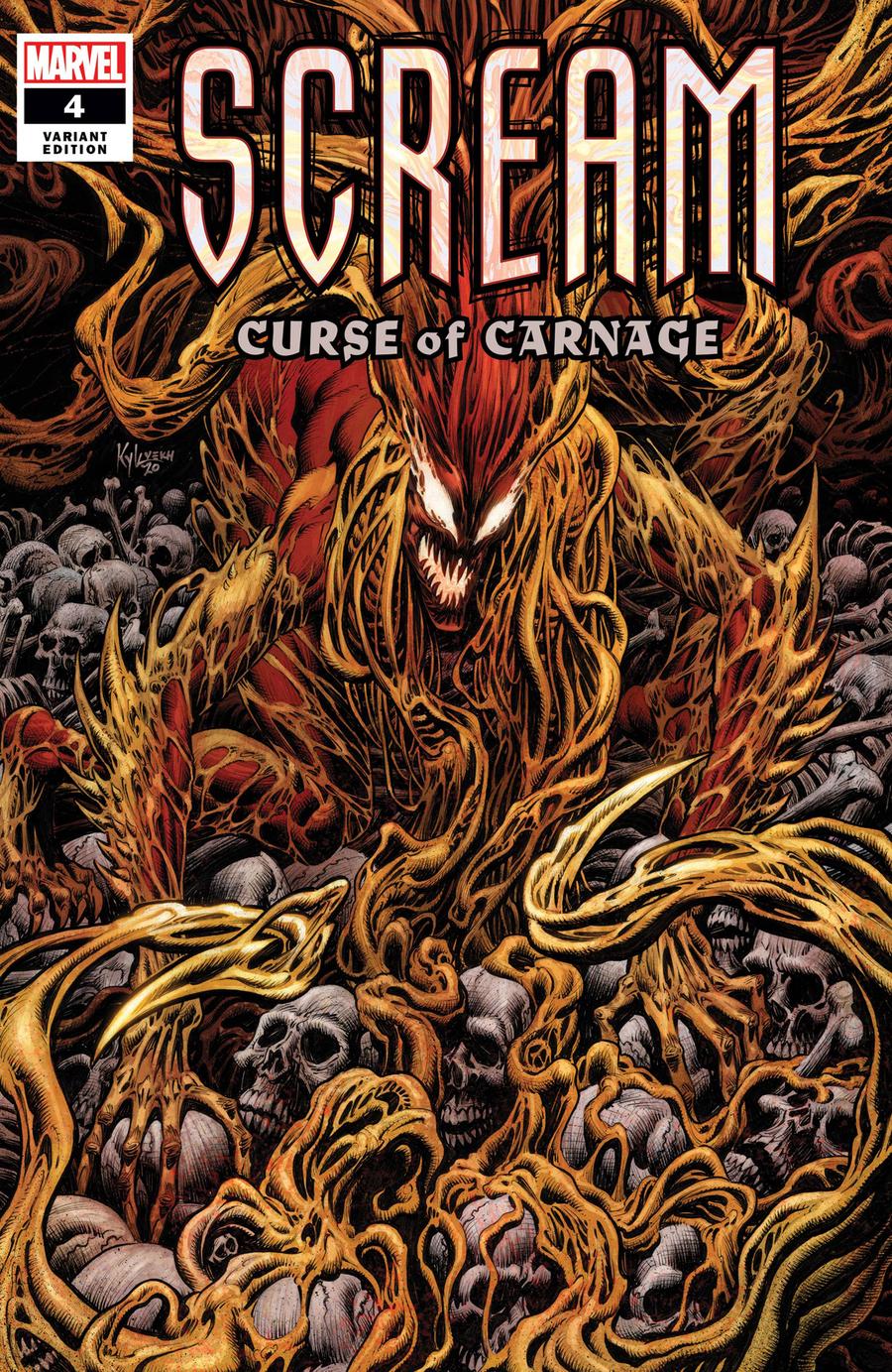 Scream Curse Of Carnage #4 Cover B Incentive Kyle Hotz Variant Cover