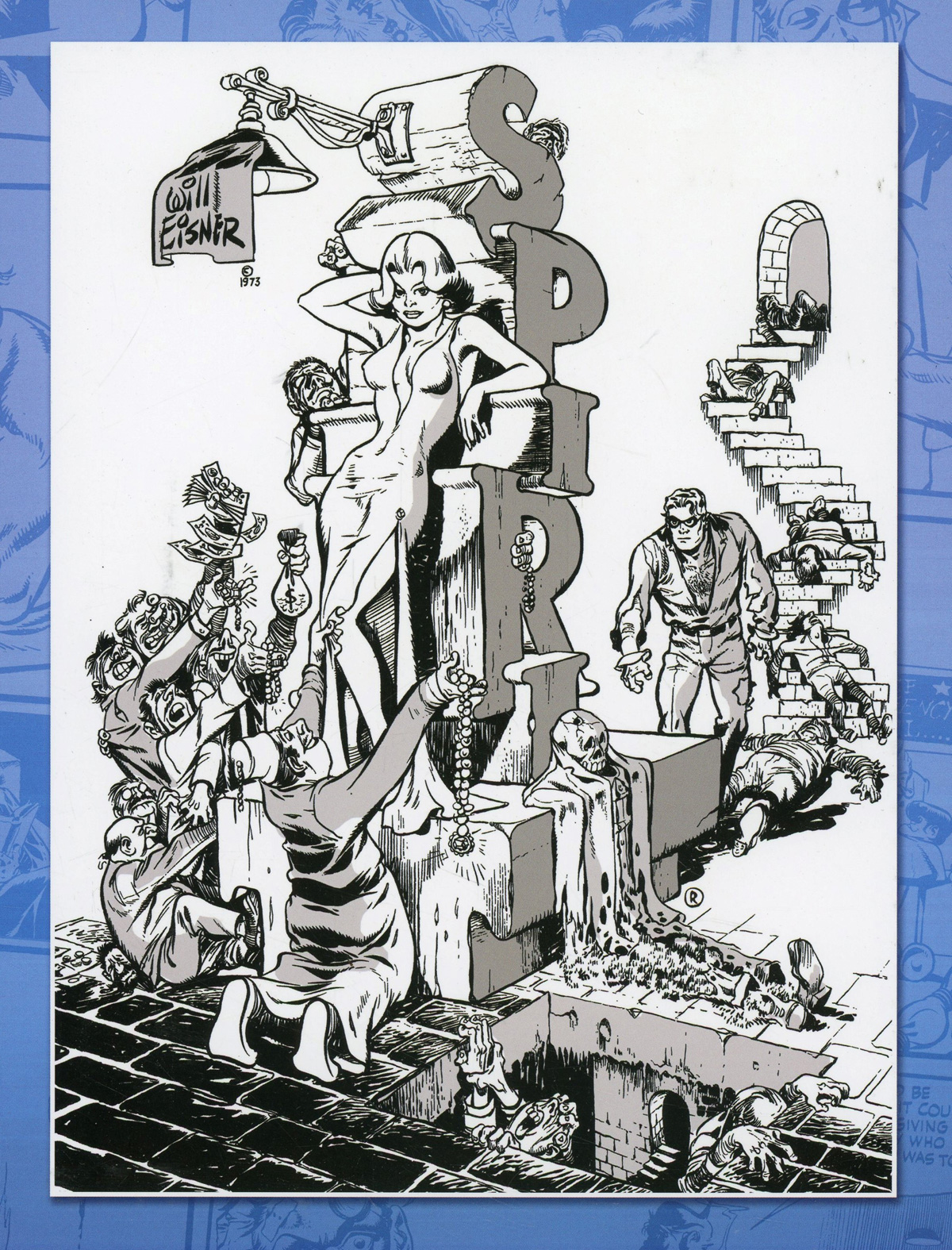 Spirit An 80th Anniversary Celebration TP Incentive Will Eisner Black & White Variant Cover