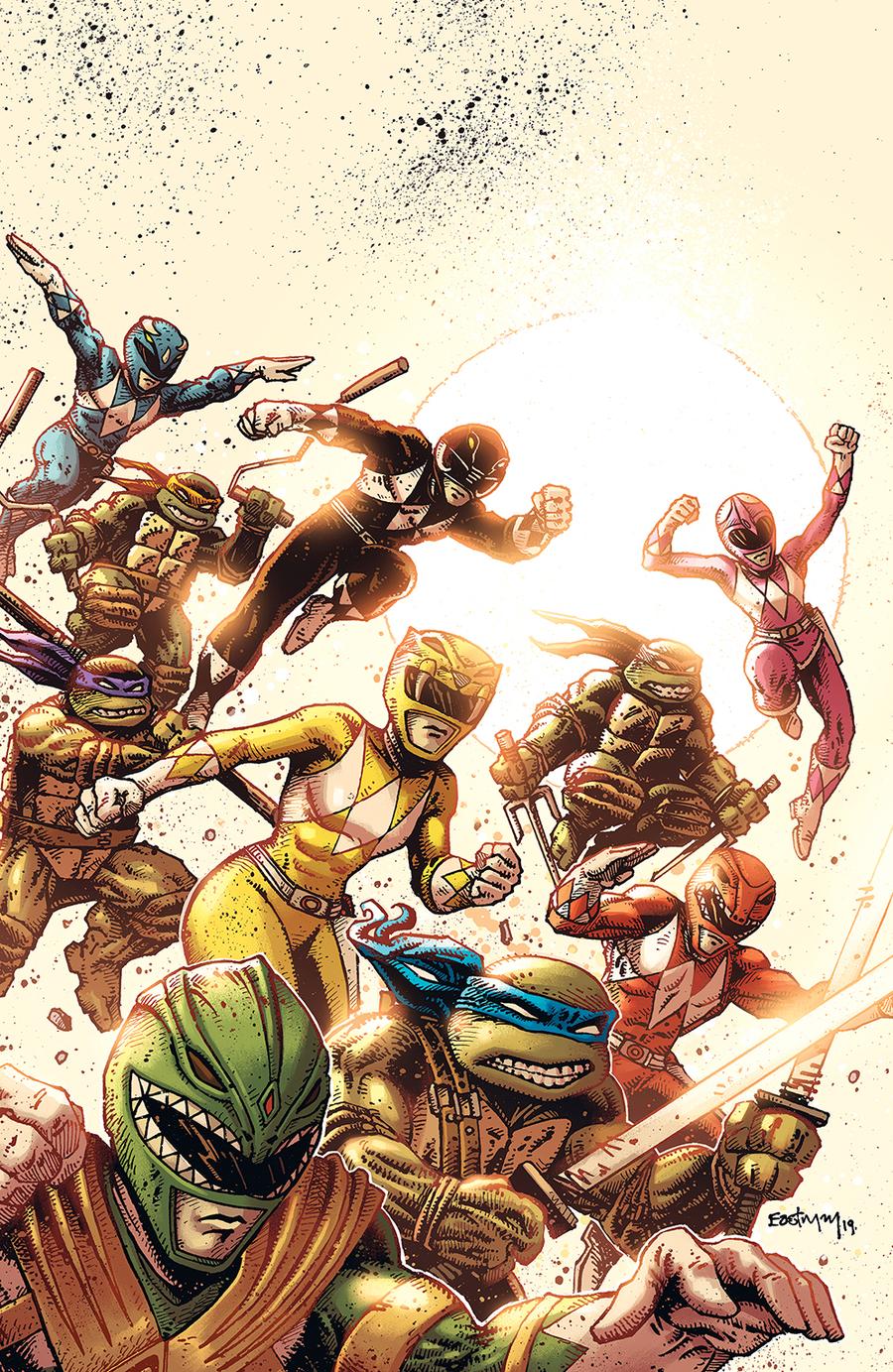 Mighty Morphin Power Rangers Teenage Mutant Ninja Turtles #1 Cover F Variant Kevin Eastman Cover