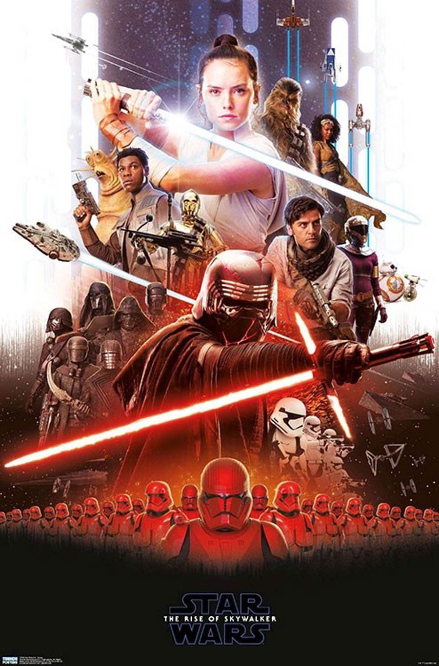 Star Wars The Rise Of Skywalker Group Wall Poster