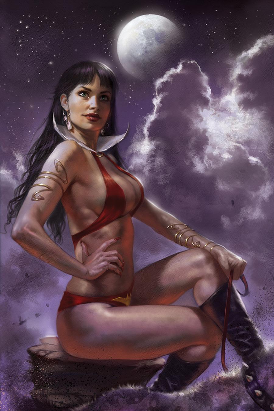 Vampirella Vol 8 #6 Cover Q Incentive Lucio Parrillo Sneak Peek Virgin Variant Cover