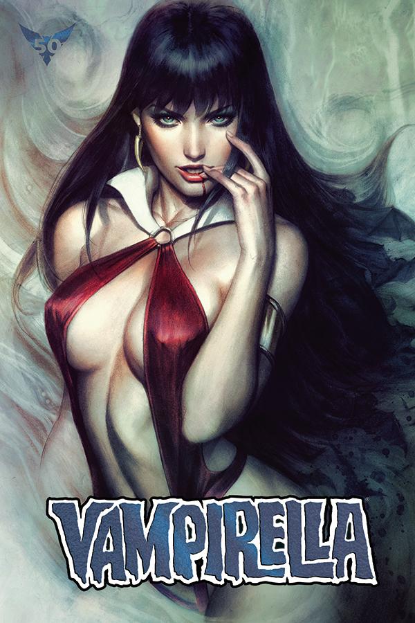 Vampirella Vol 8 #6 Cover V Ultra-Limited Edition Stanley Artgerm Lau Blue Foil Cover