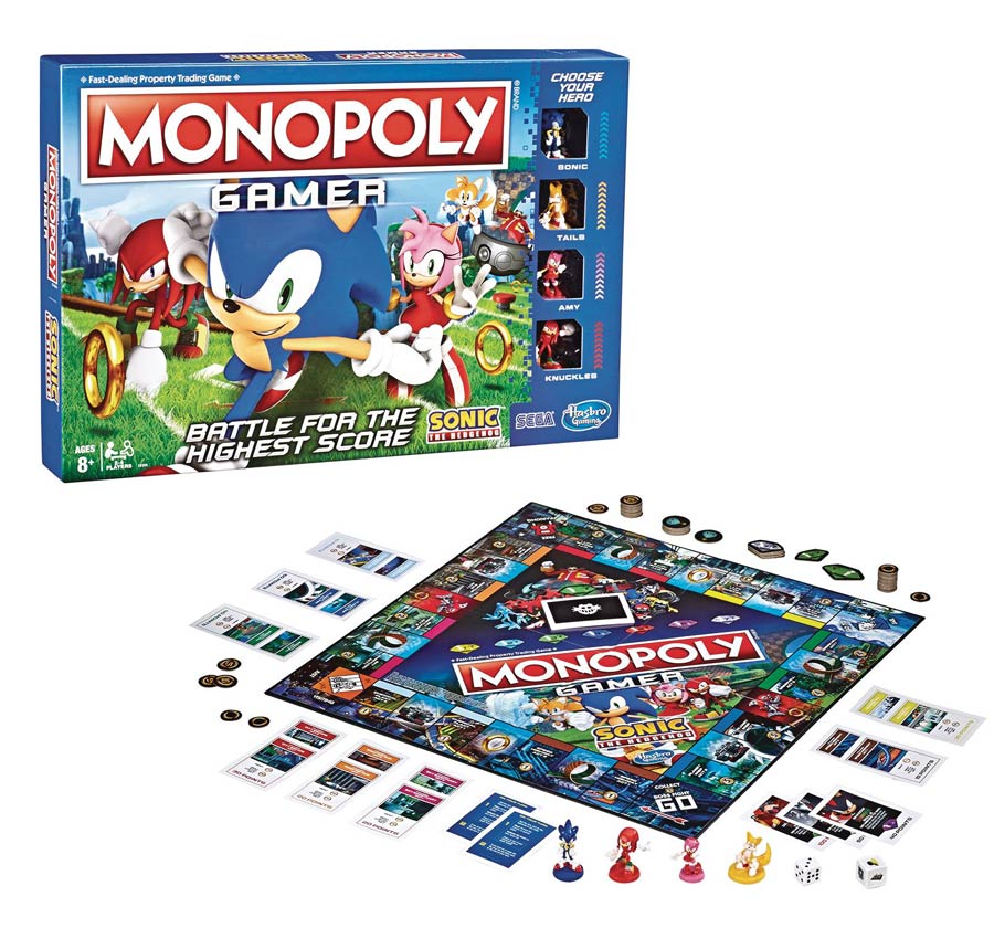 Monopoly Gamer Sonic The Hedgehog Edition Board Game