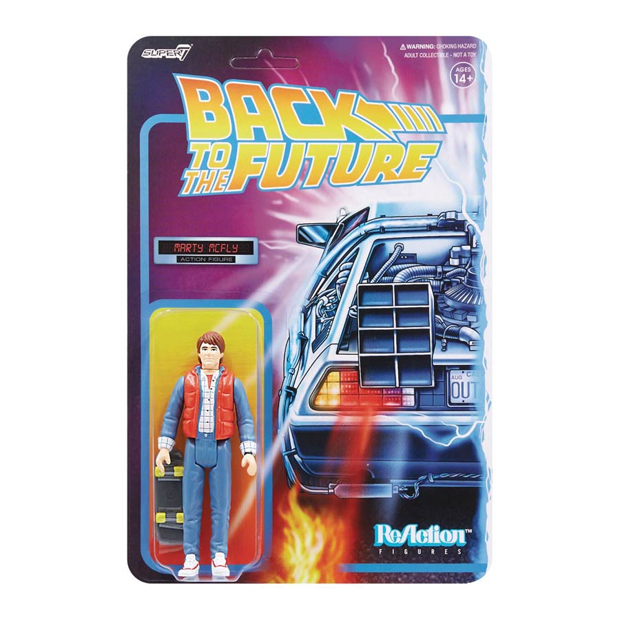 Back To The Future Wave 1 ReAction Figure - Marty McFly (1980s)