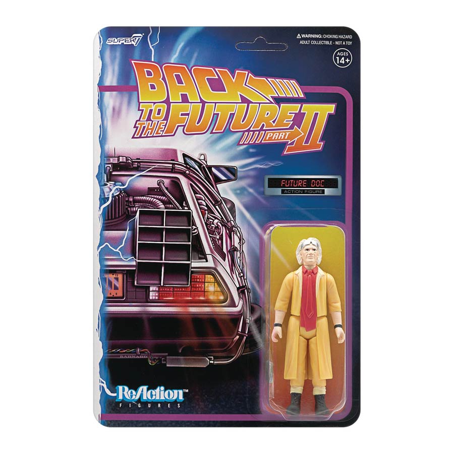 Back To The Future Wave 1 ReAction Figure - Doc Brown (1980s)