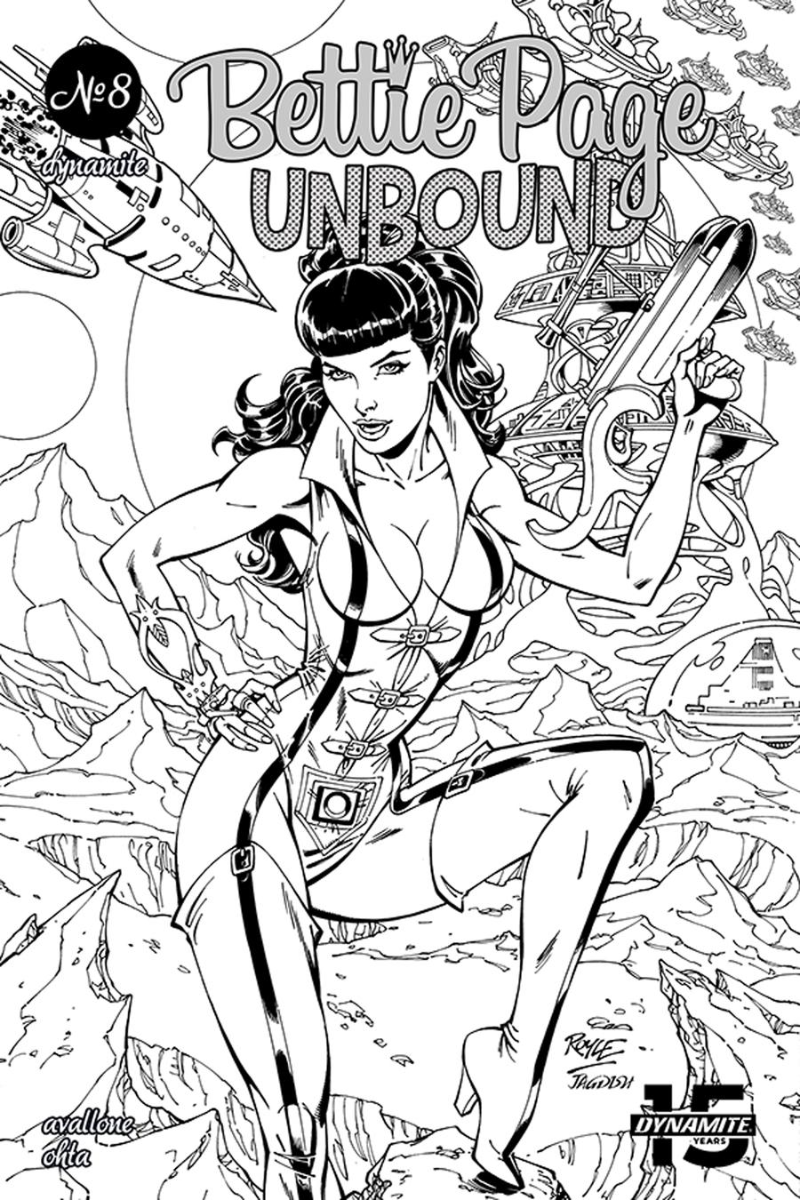 Bettie Page Unbound #8 Cover H Incentive John Royle Black & White Cover