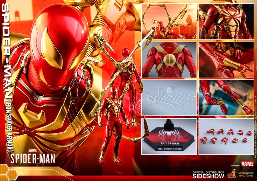 Marvels Spider-Man Spider-Man Iron Spider Armor Sixth Scale Figure