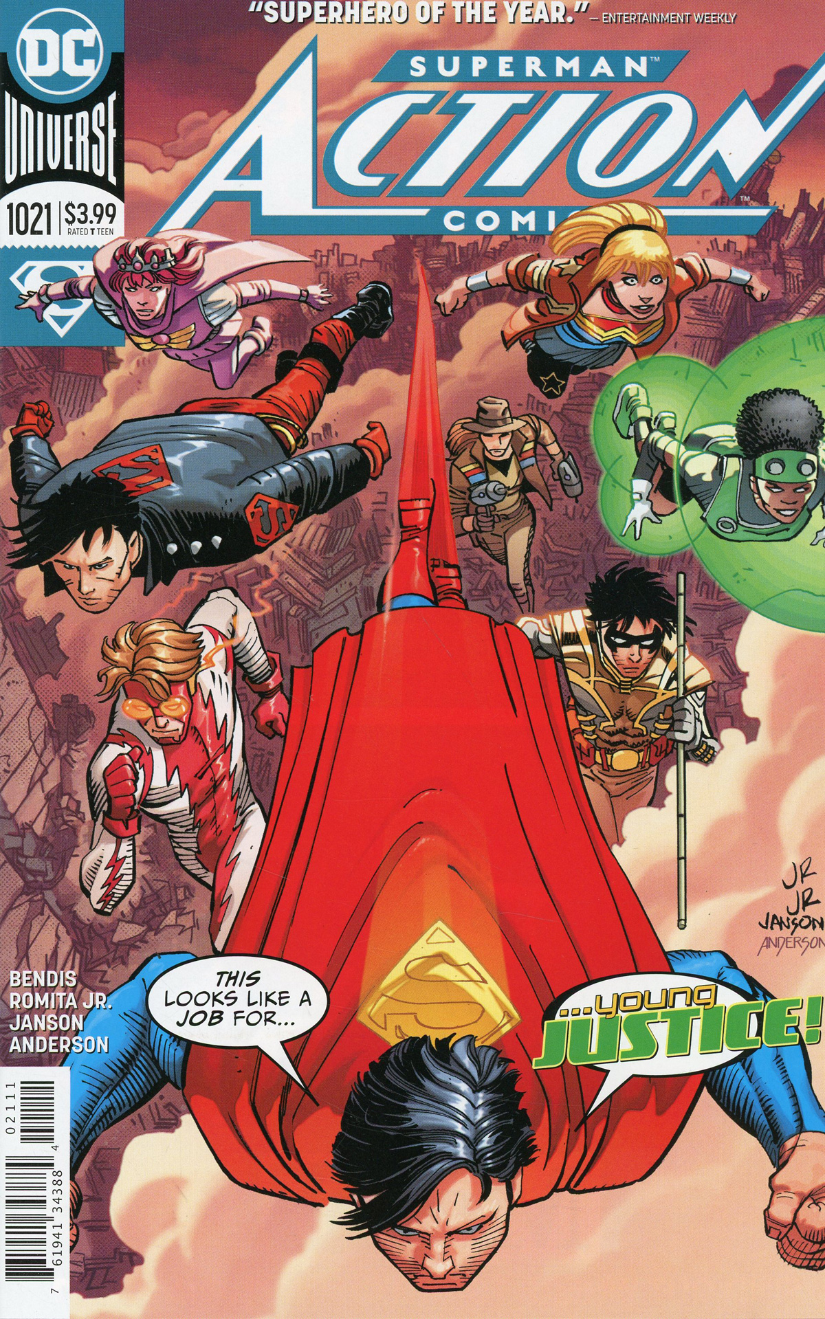 Action Comics Vol 2 #1021 Cover A Regular John Romita Jr & Klaus Janson Cover