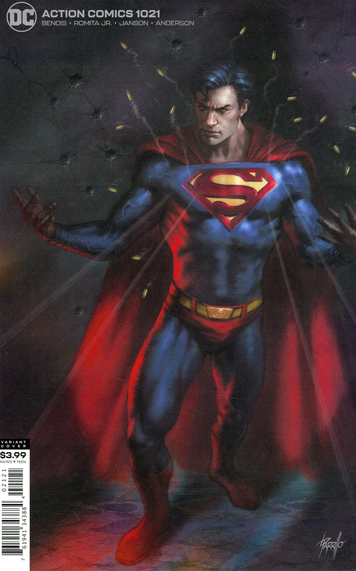 Action Comics Vol 2 #1021 Cover B Variant Lucio Parrillo Cover