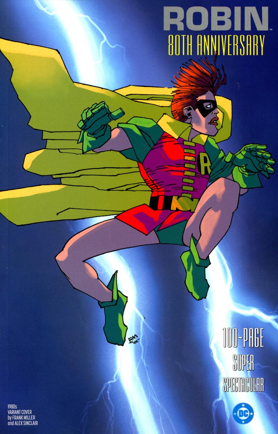 Robin 80th Anniversary 100-Page Super Spectacular #1 Cover F Variant Frank Miller 1980s Cover