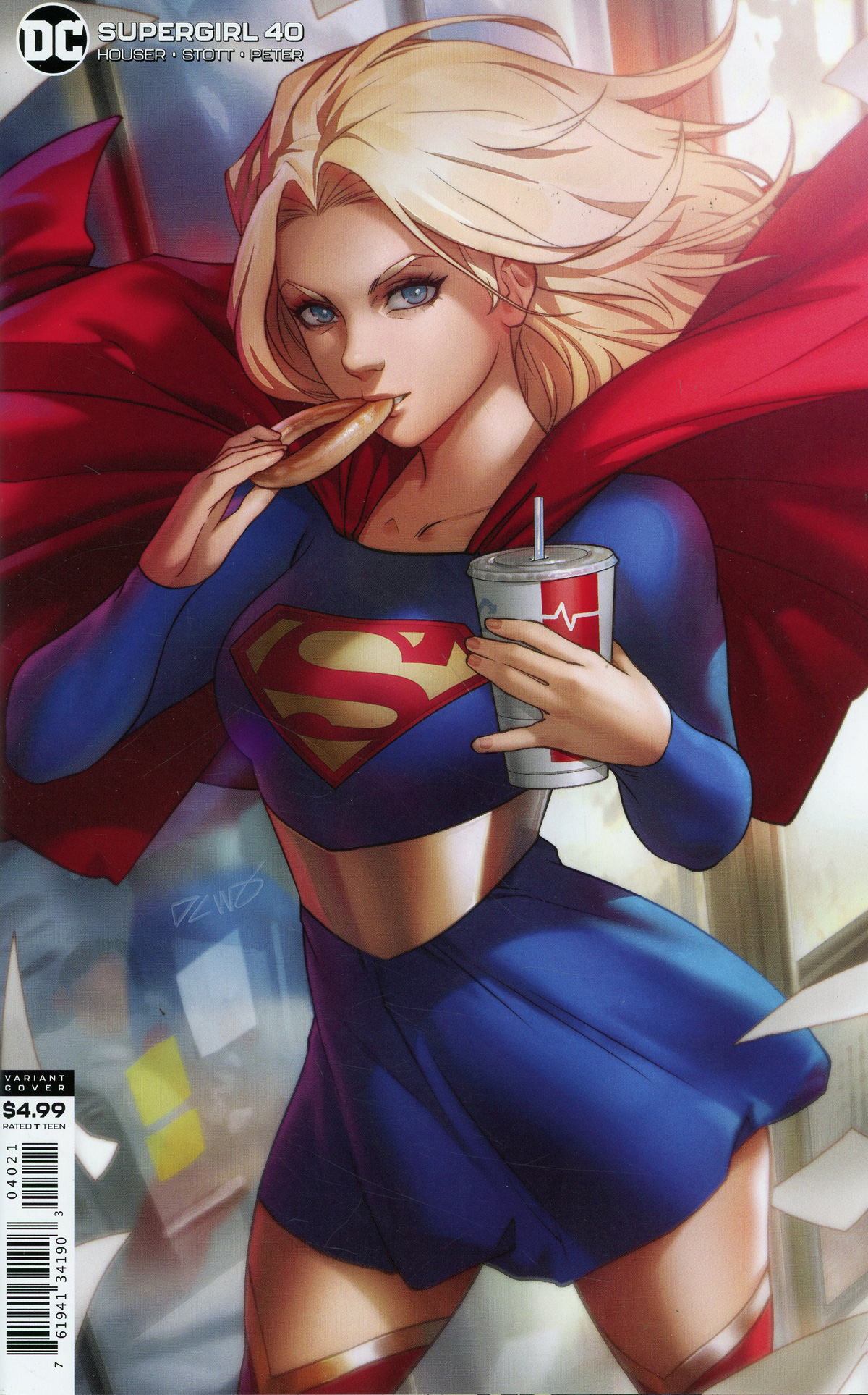Supergirl Vol 7 #40 Cover B Variant Derrick Chew Card Stock Cover