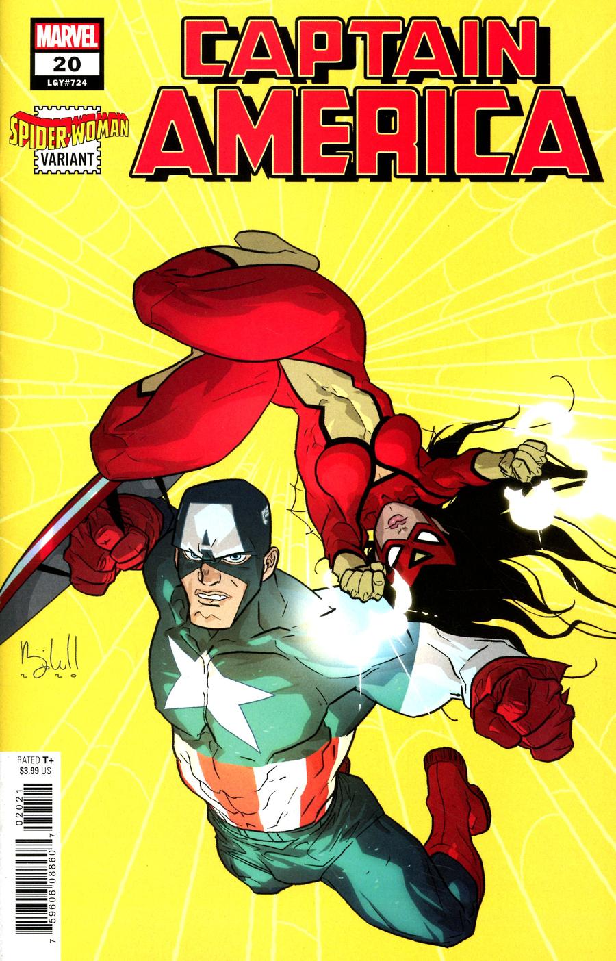 Captain America Vol 9 #20 Cover B Variant Ben Caldwell Spider-Woman Cover