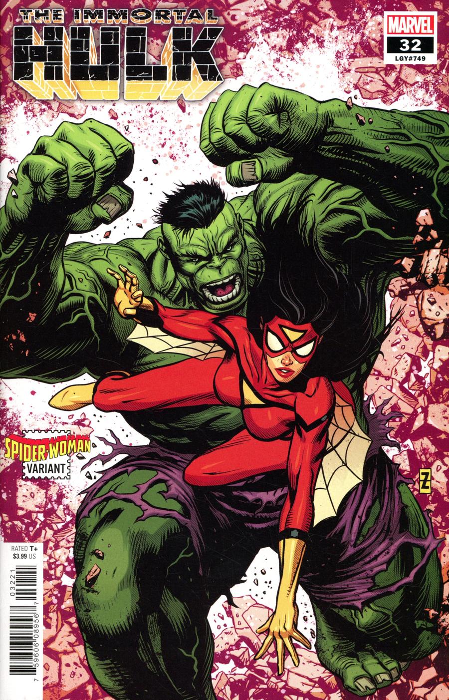 Immortal Hulk #32 Cover B Variant Patrick Zircher Spider-Woman Cover