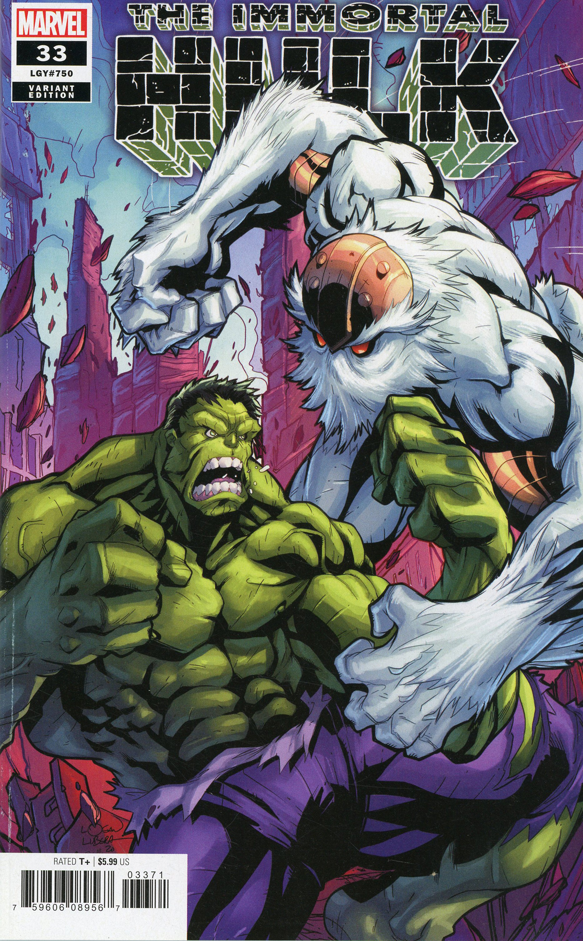 Immortal Hulk #33 Cover D Variant Logan Lubera Cover (#750)