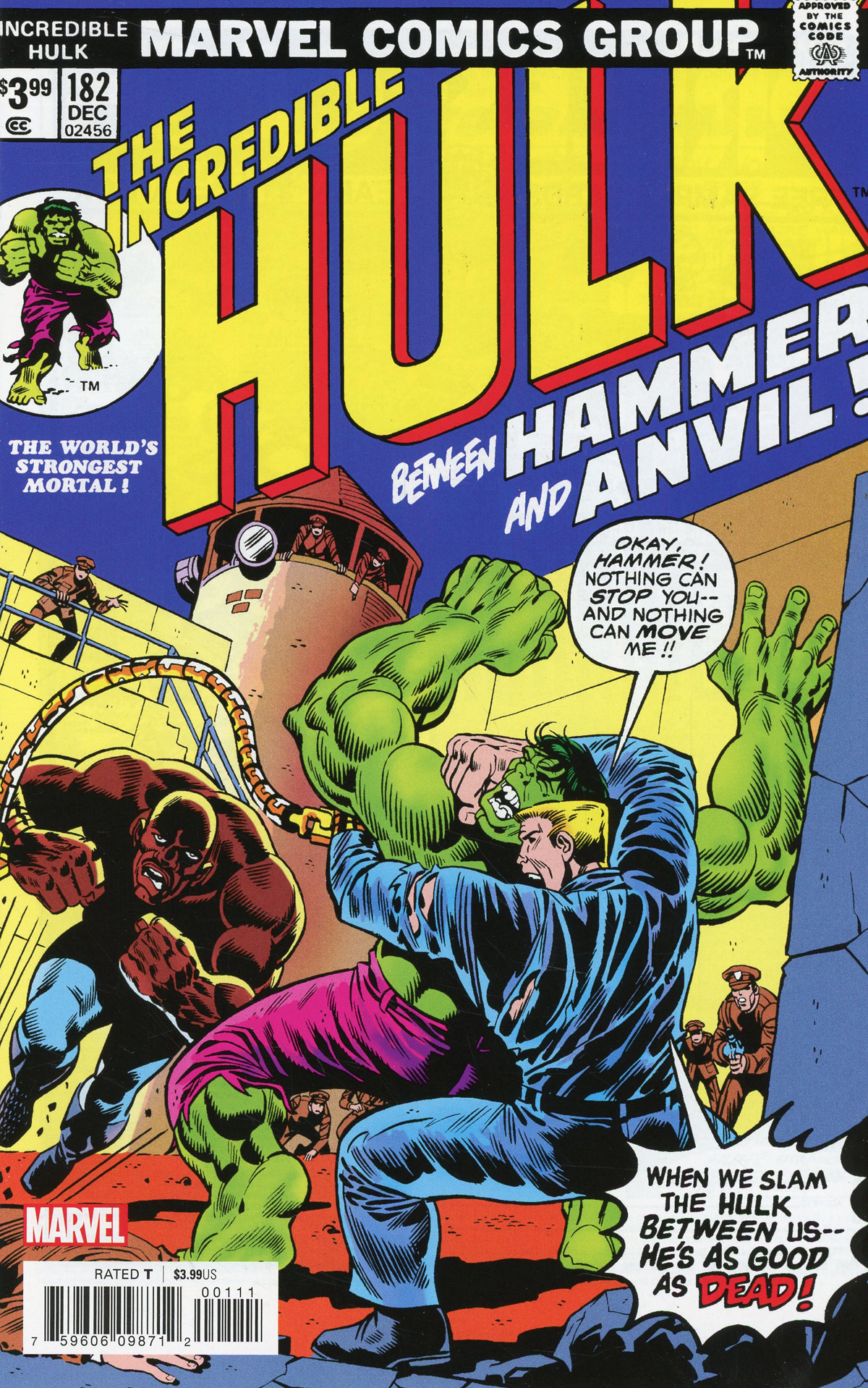 Incredible Hulk #182 Cover B Facsimile Edition