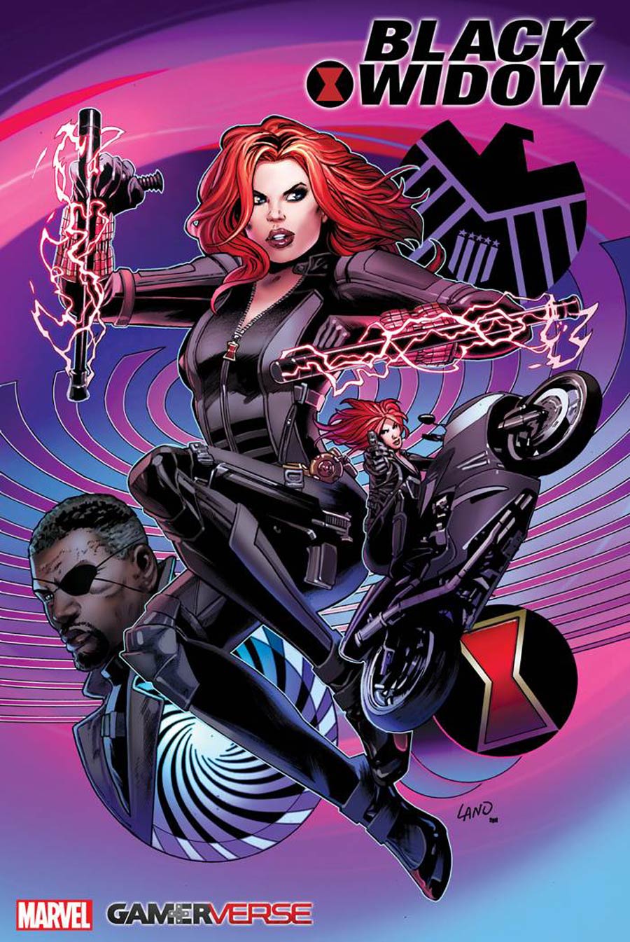 Marvels Avengers Black Widow #1 Cover B Variant Greg Land Cover