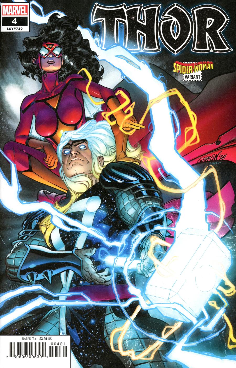 Thor Vol 6 #4 Cover B Variant Javier Garron Spider-Woman Cover