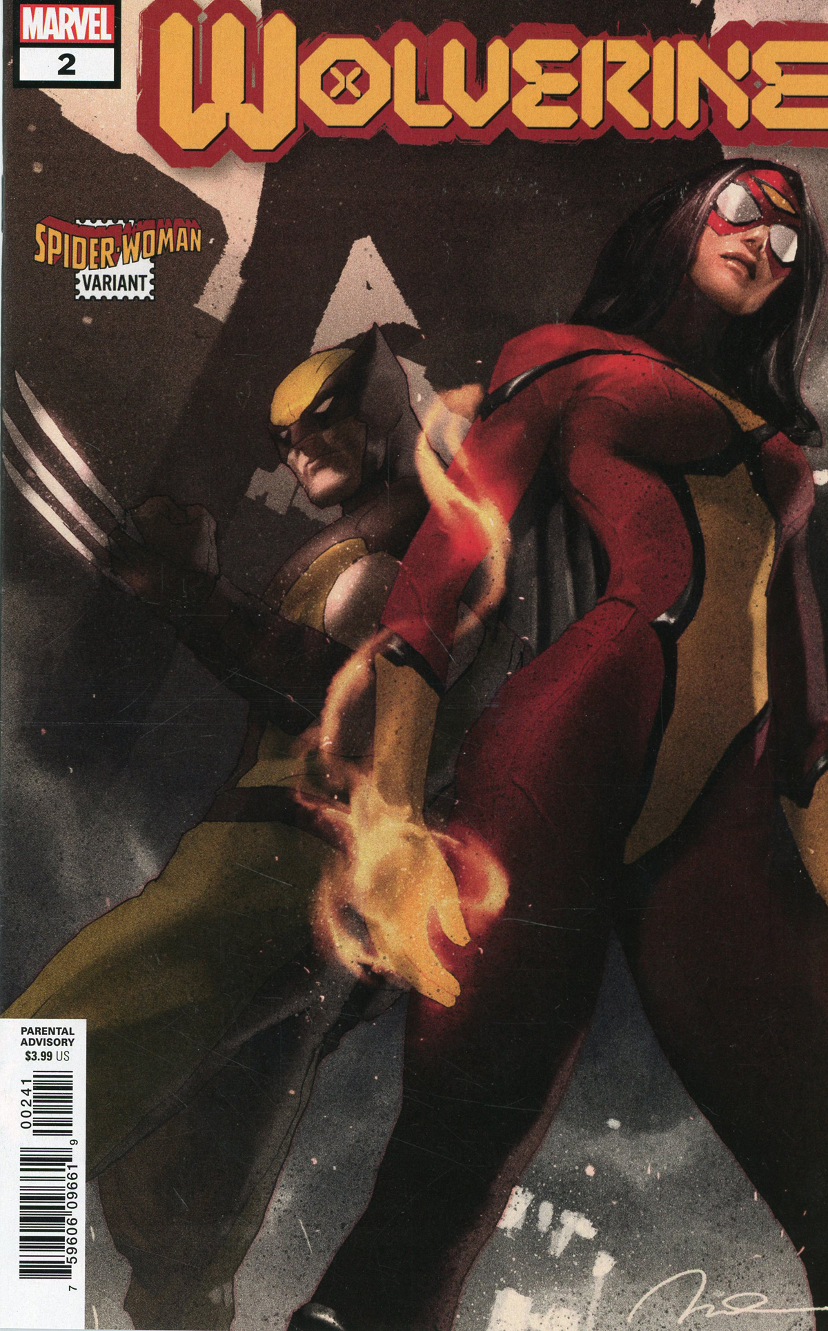 Wolverine Vol 7 #2 Cover B Variant Gerald Parel Spider-Woman Cover (Dawn Of X Tie-In)