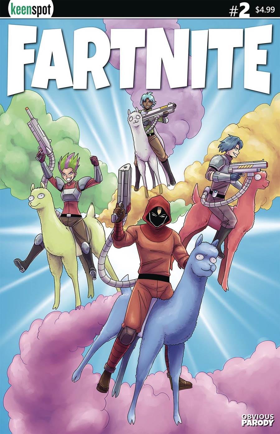 Fartnite Chapter Poo #1 Cover B Variant Llama Riders In The Sky Cover