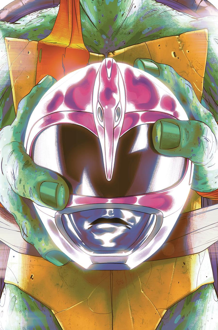Mighty Morphin Power Rangers Teenage Mutant Ninja Turtles #4 Cover C Variant Goni Montes Michelangelo Cover