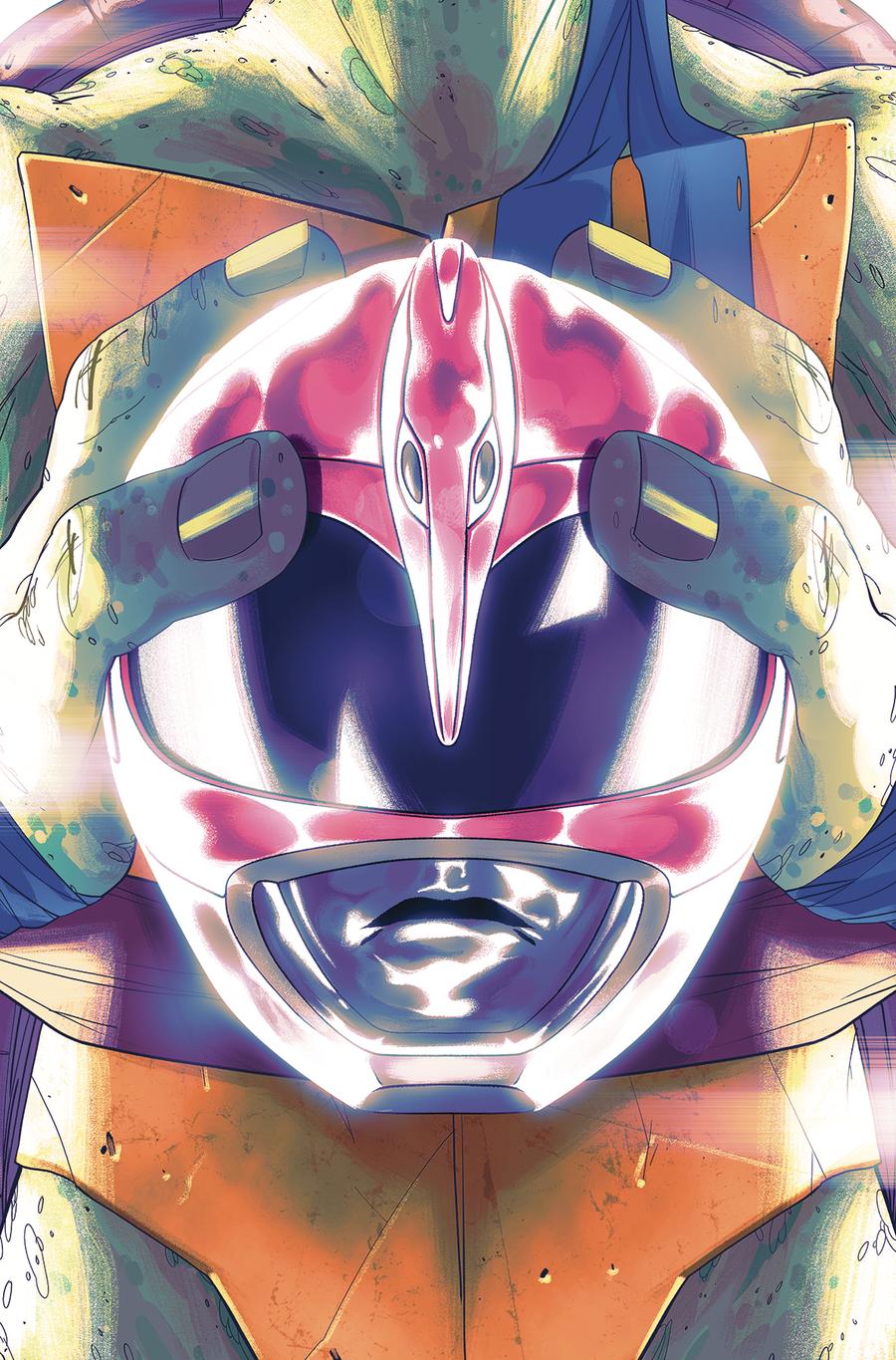 Mighty Morphin Power Rangers Teenage Mutant Ninja Turtles #4 Cover B Variant Goni Montes Leonardo Cover