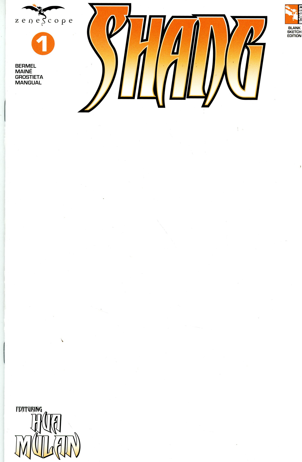 Grimm Fairy Tales Presents Shang #1 Cover E Blank