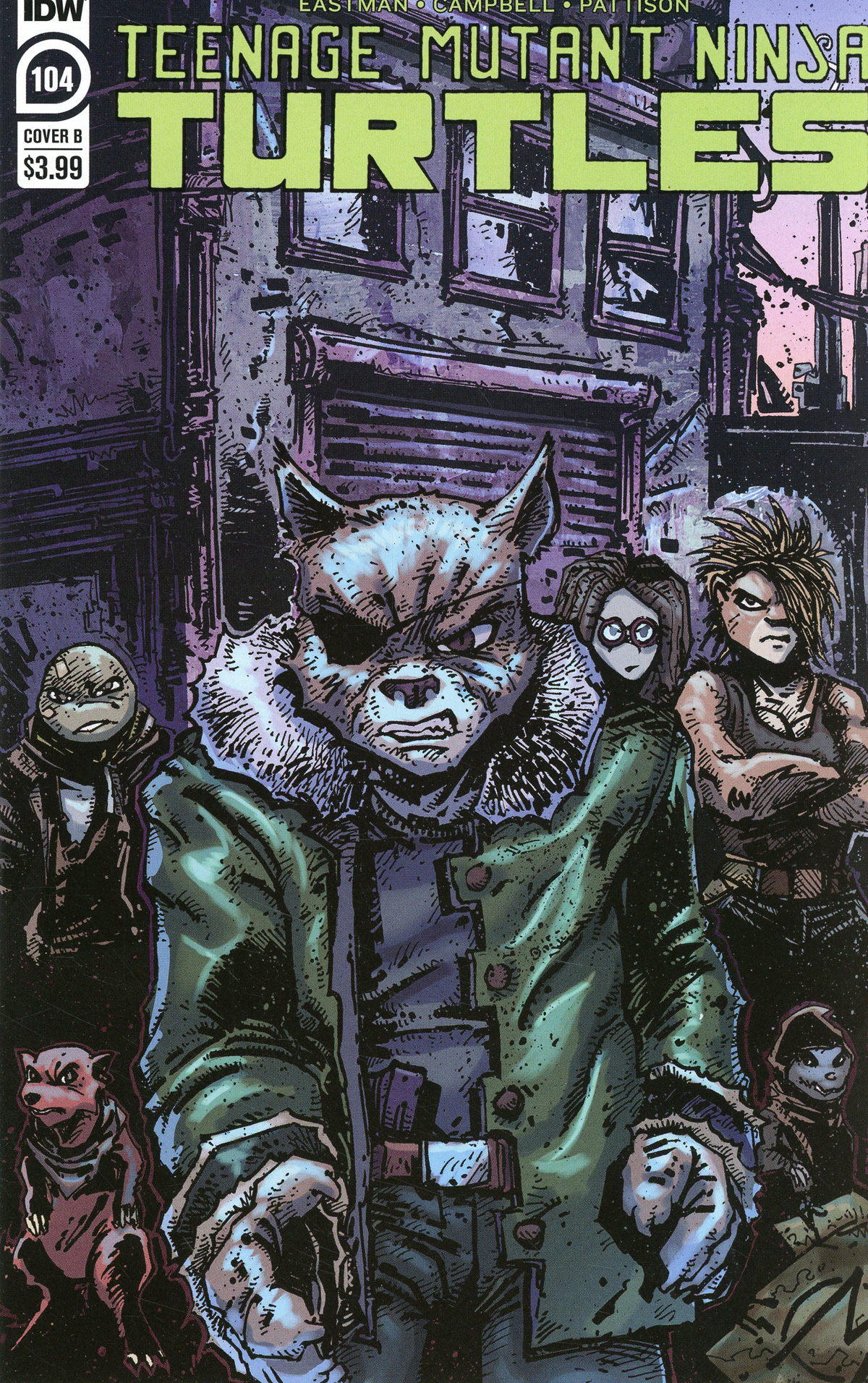 Teenage Mutant Ninja Turtles Vol 5 #104 Cover B Variant Kevin Eastman Cover