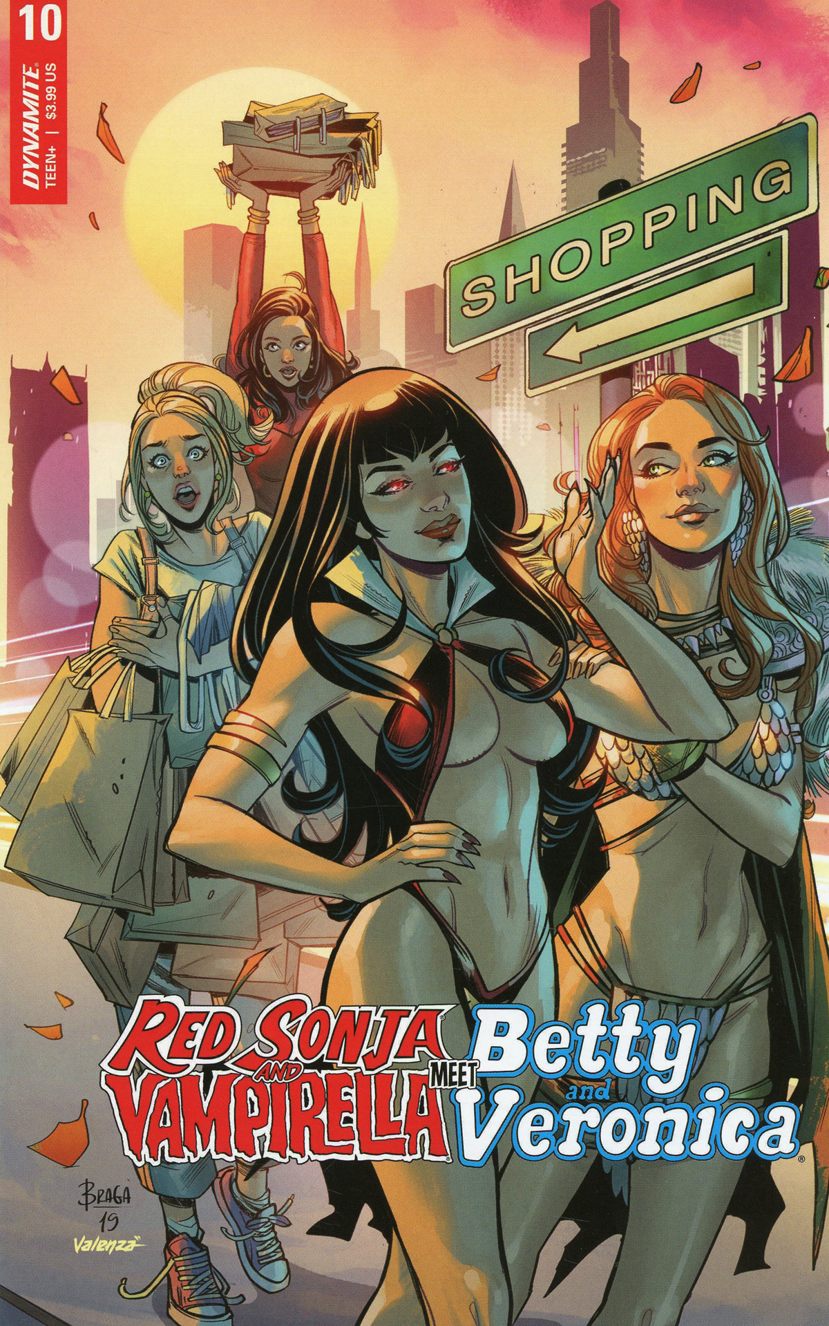 Red Sonja And Vampirella Meet Betty And Veronica #10 Cover C Variant Laura Braga Cover