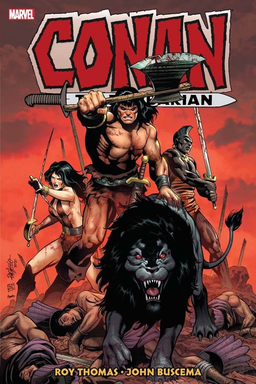 Conan The Barbarian Original Marvel Years Omnibus Vol 4 HC Book Market Valerio Giangiordano Cover