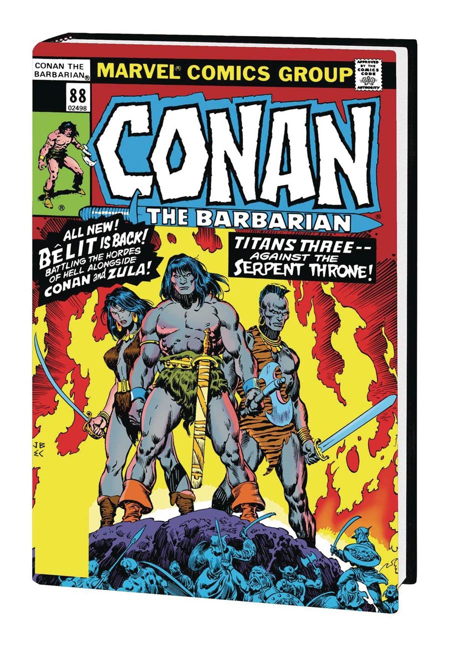 Conan The Barbarian Original Marvel Years Omnibus Vol 4 HC Direct Market John Buscema Variant Cover
