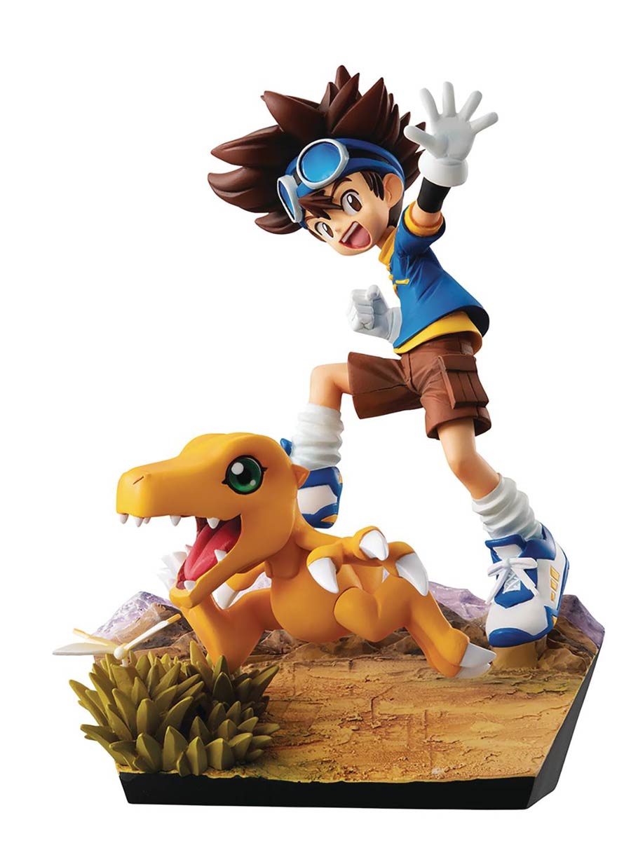 Digimon Adventures Tai & Augumon 20th Anniversary G.E.M. Series PVC Statue