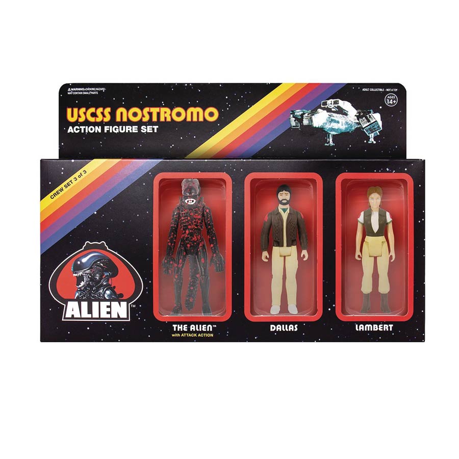 Alien ReAction Figure 3-Pack Pack C