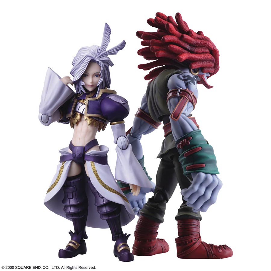 Final Fantasy IX Bring Arts Action Figure Set - Kuja & Amarant Coral