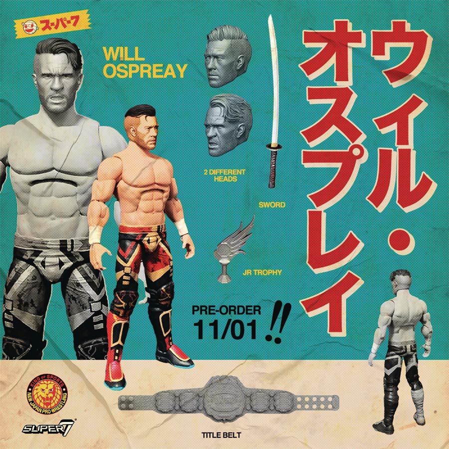 New Japan Pro Wrestling Ultimates Wave 1 Will Ospreay Action Figure