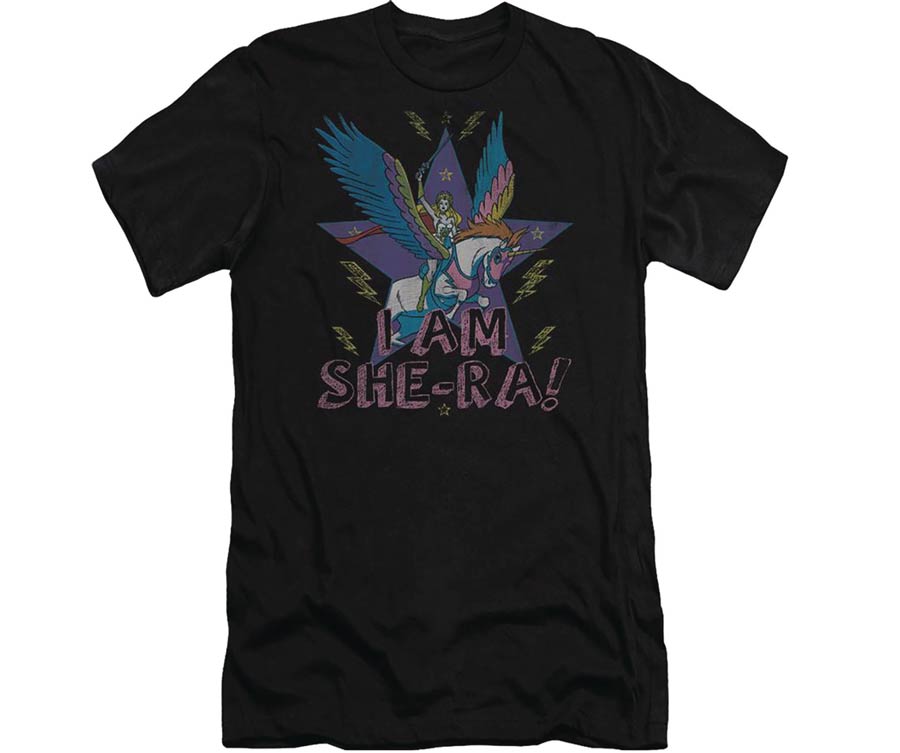 Masters Of The Universe I Am She-Ra Black T-Shirt Large