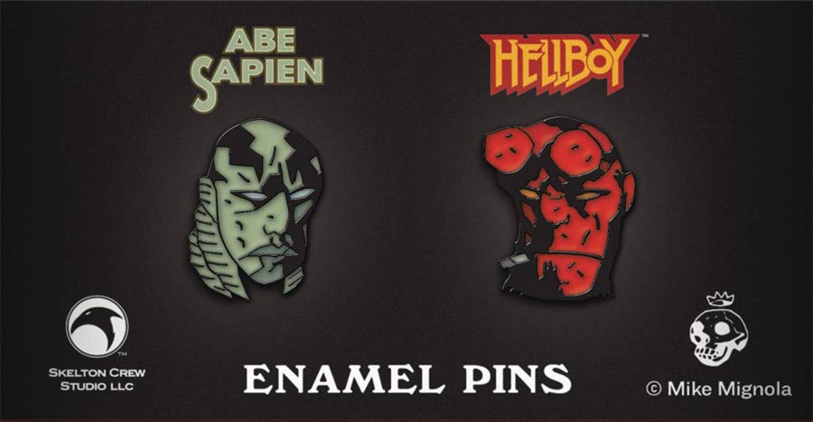 Hellboy Hellboy & Abe Sapien Limited Edition 2-Pack Enamel Pin 4-Piece Assortment Case