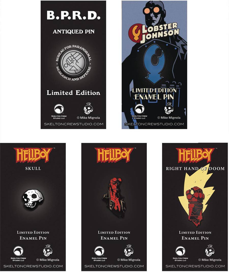 Hellboy Limited Edition Enamel Pin 10-Piece Assortment Case