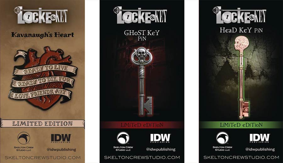 Locke & Key Limited Edition Enamel Pin 6-Piece Assortment Case