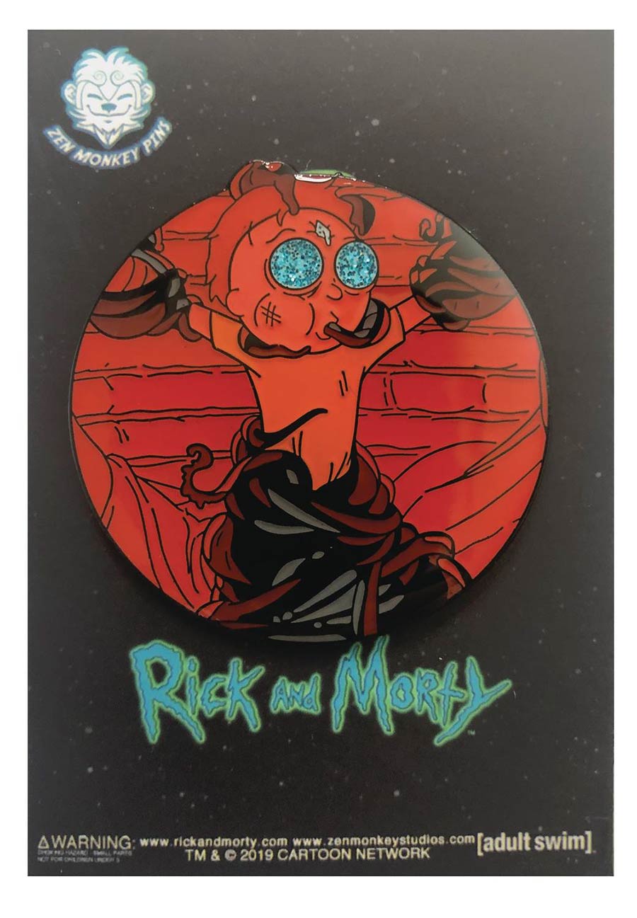Rick And Morty Enamel Pin - Death Crystal Morty In Fortress
