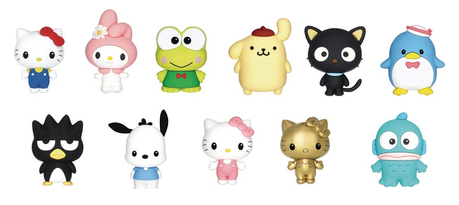 Sanrio Hello Kitty Figural Foam Bag Clip Blind Mystery Box 24-Piece Display