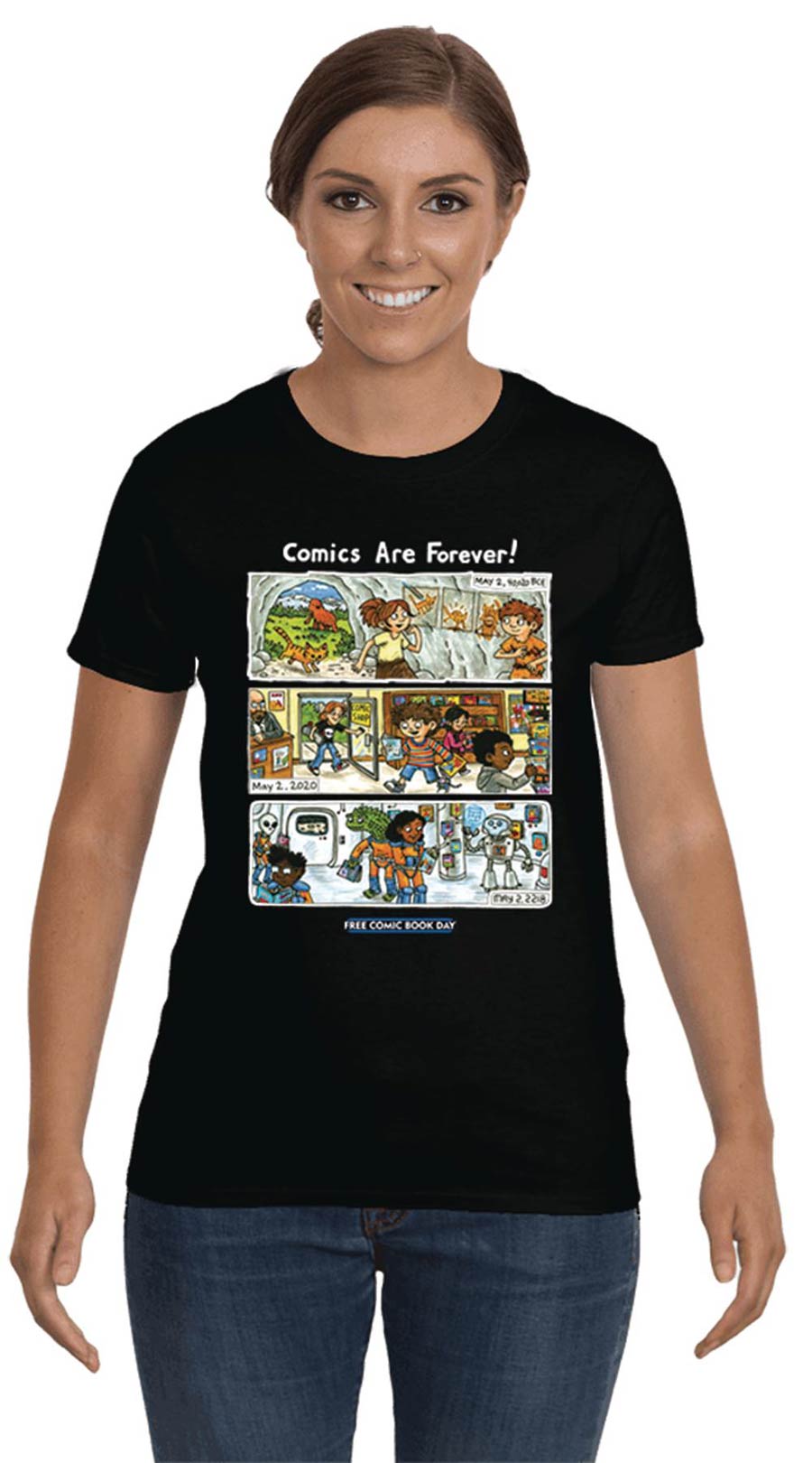 FCBD 2020 Commemorative Artist Jeffrey Brown Black Women T-Shirt X-Small