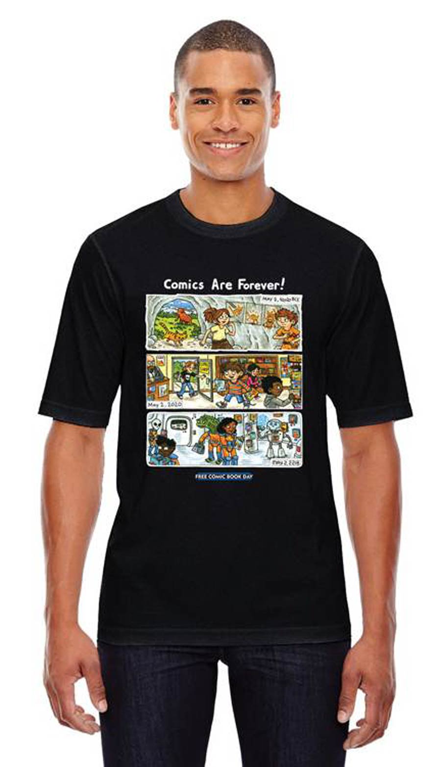 FCBD 2020 Commemorative Artist Jeffrey Brown Black T-Shirt Large