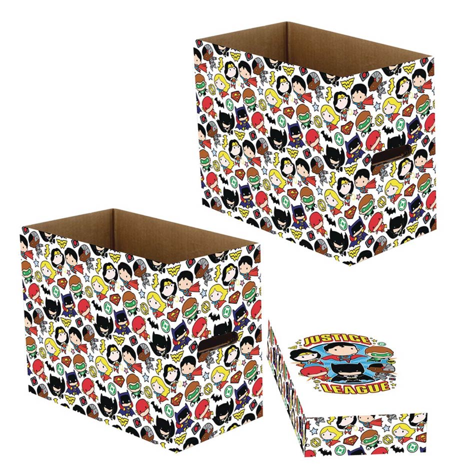 DC Justice League Chibi Short Comic Storage Box (5-Pack)