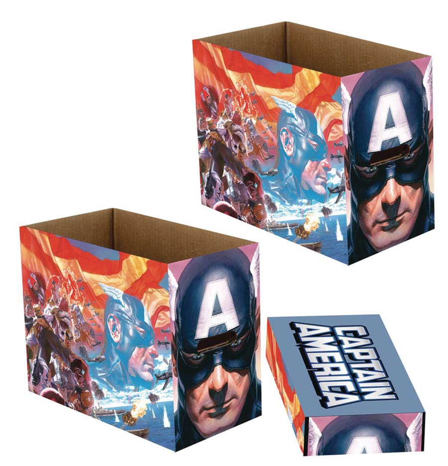 Marvel Captain America Patriot Short Comic Storage Box (5-Pack)